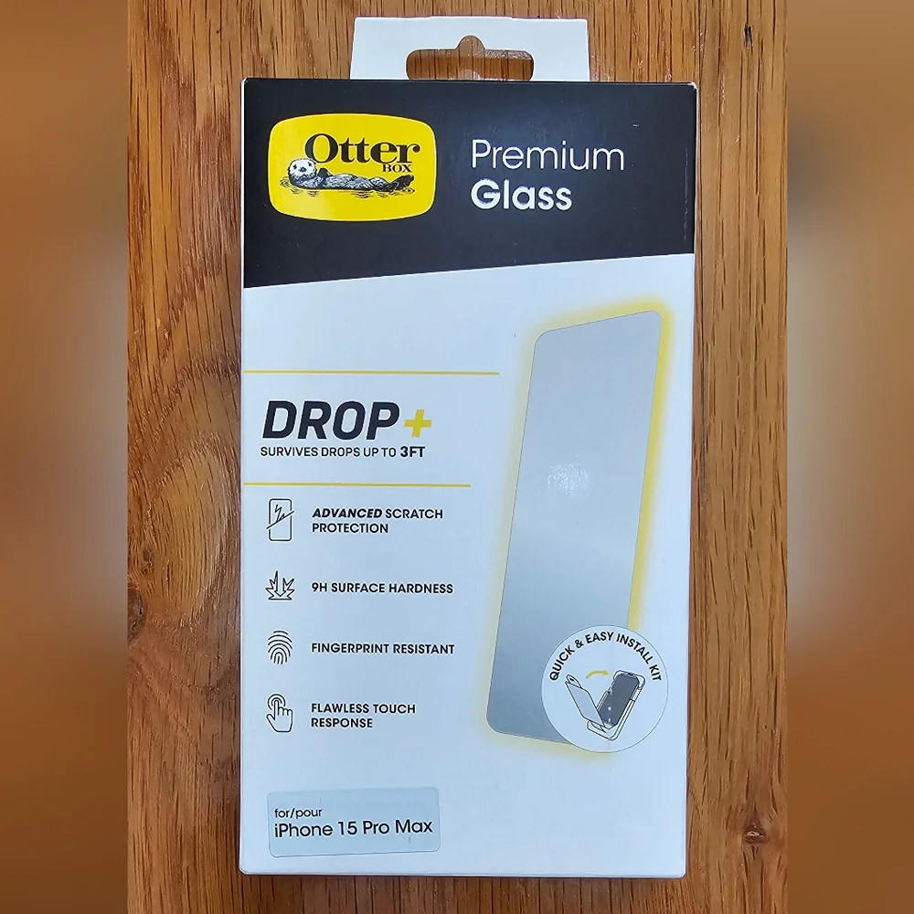 iPhone 15 Pro Max Premium Glass Screen Protector New in Box